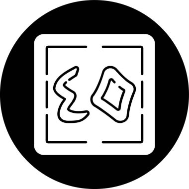 Arba 'un simgesi, vektör illüstrasyonu basit tasarım