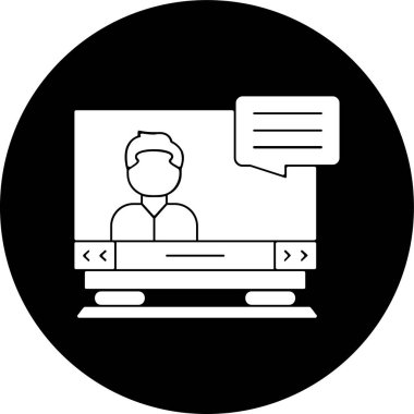 iletişim simgesi, vektör illüstrasyonu basit tasarım