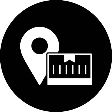 konum simgesi, vektör illüstrasyonu basit tasarım