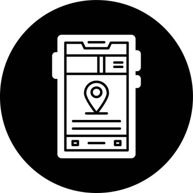 akıllı telefon simgesi, vektör illüstrasyonu basit tasarım