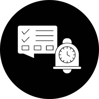 Notification icon, vector illustration simple design