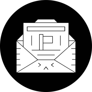 İşaretli simge, vektör illüstrasyonu basit tasarım