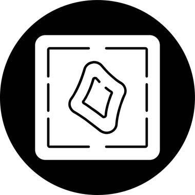 Sifr simgesi, vektör illüstrasyonu basit tasarım