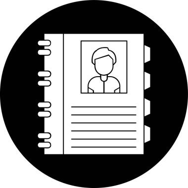 Agenda icon, vector illustration simple design