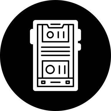 akıllı telefon simgesi, vektör illüstrasyonu basit tasarım