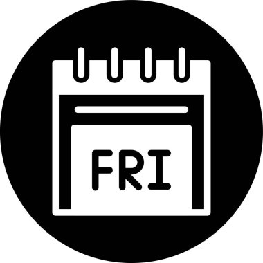 Cuma simgesi, vektör illüstrasyonu basit tasarım