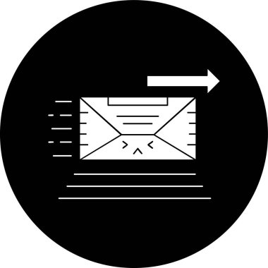 Simge gönder, vektör illüstrasyonu basit tasarım