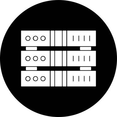 sunucu simgesi, vektör illüstrasyonu basit tasarım