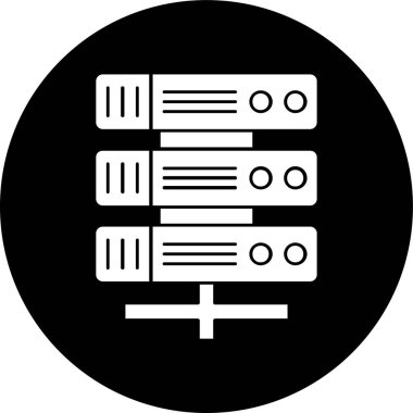 sunucu simgesi, vektör illüstrasyonu basit tasarım