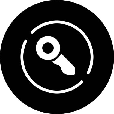 anahtar simgesi, vektör illüstrasyonu basit tasarım