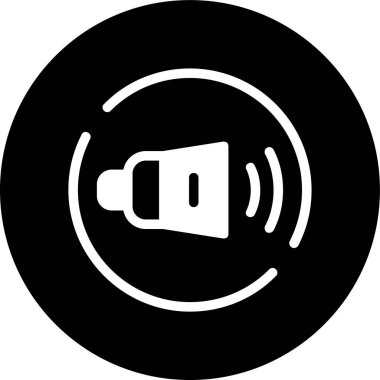 Ses simgesi, vektör illüstrasyonu basit tasarım