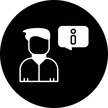 bilgi simgesi, vektör illüstrasyonu basit tasarım