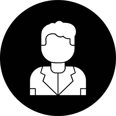 man simgesi, vektör illüstrasyonu basit tasarım