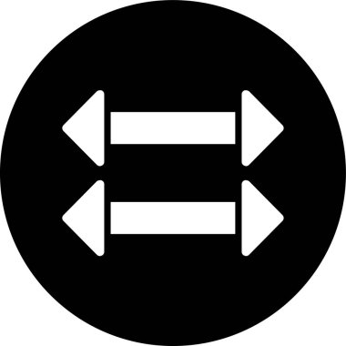 Oklar - h simgesi, vektör illüstrasyonu basit tasarım