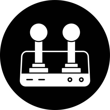 joystick simgesi, vektör illüstrasyonu basit tasarım