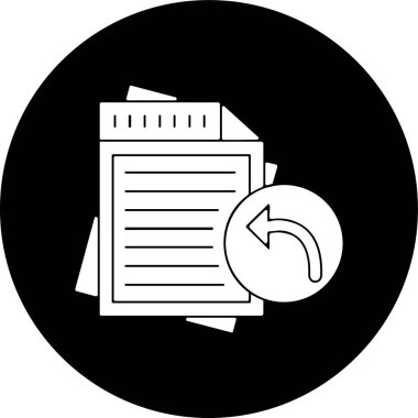 Dosya simgesi, vektör illüstrasyonu basit tasarım gönder