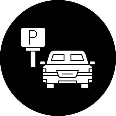 park simgesi, vektör illüstrasyonu basit tasarım