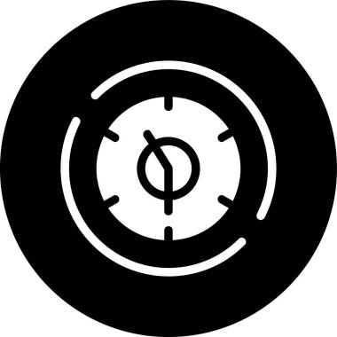 Saat 11: 30 simgesi, vektör illüstrasyonu basit tasarım