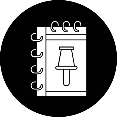 notlar simgesi, vektör illüstrasyonu basit tasarım