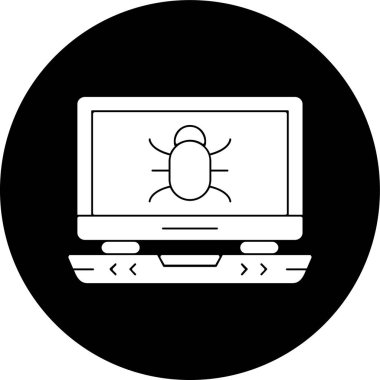 dizüstü bilgisayar simgesi, vektör illüstrasyonu basit tasarım