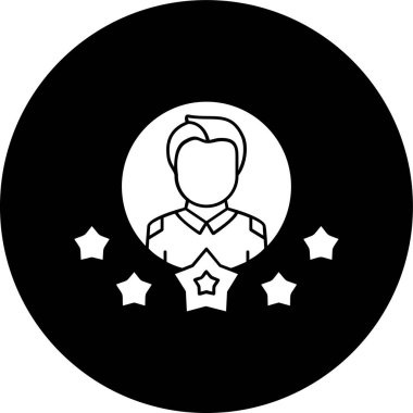 Kişi simgesi, vektör illüstrasyonu basit tasarım