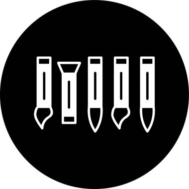 boya fırçası simgesi, vektör illüstrasyonu basit tasarım