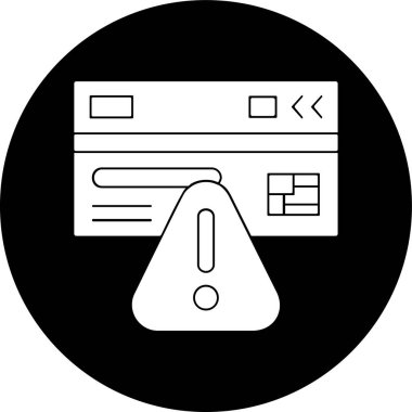 Kredi kartı simgesi, vektör illüstrasyonu basit tasarım