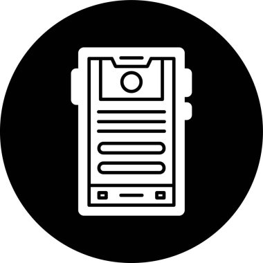 akıllı telefon simgesi, vektör illüstrasyonu basit tasarım