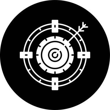 hedef simge, vektör illüstrasyonu basit tasarım