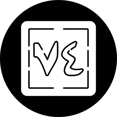 Arba 'a wa Sab' un simgesi, vektör çizimi basit tasarım