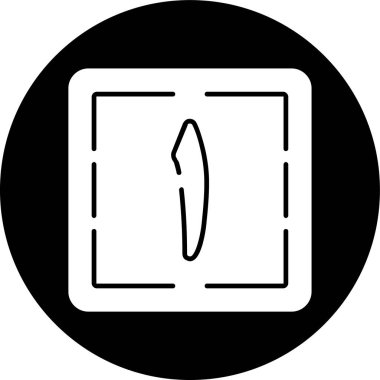 Wahid simgesi, vektör illüstrasyonu basit tasarım