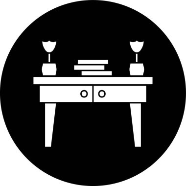 tablo simgesi, vektör illüstrasyonu basit tasarım