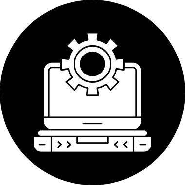 Geliştirme simgesi, vektör illüstrasyonu basit tasarım