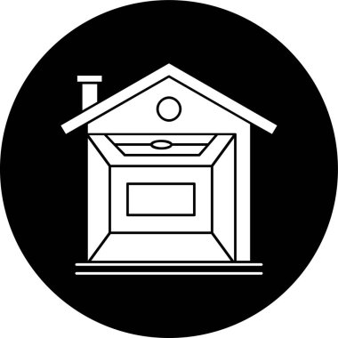 Tavan simgesi, vektör çizimi basit tasarım