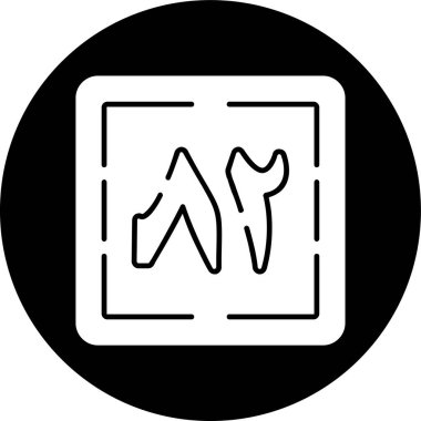 Ithnan wa Thamaniyaun simgesi, vektör çizimi basit tasarım