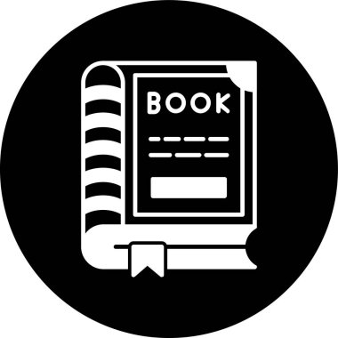 kitap simgesi, vektör illüstrasyonu basit tasarım