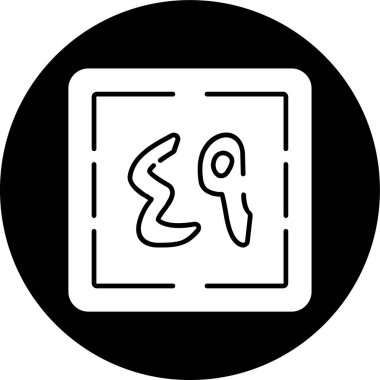 Tis 'a wa Arba' un simgesi, vektör çizimi basit tasarım