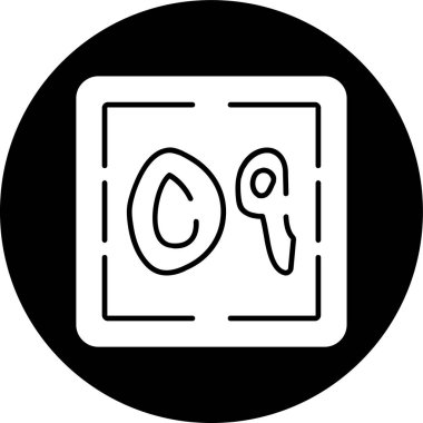 Tis 'a wa Khamsun simgesi, vektör çizimi basit tasarım