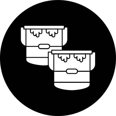 boya simgesi, vektör illüstrasyonu basit tasarım