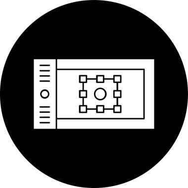 tablet simgesi, vektör illüstrasyonu basit tasarım