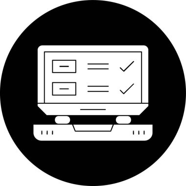 Görev simgesi, vektör illüstrasyonu basit tasarım