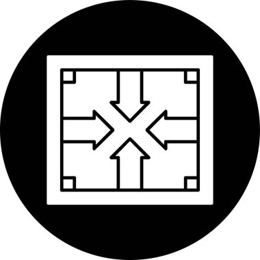 Minimize icon, vector illustration simple design