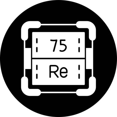 Renyum simgesi, vektör illüstrasyonu basit tasarım