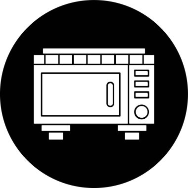 fırın simgesi, vektör illüstrasyonu basit tasarım