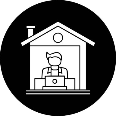 İçişleri Bakanlığı simgesi, vektör illüstrasyonu basit tasarım