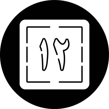 Ithna Ashar simgesi, vektör illüstrasyonu basit tasarım