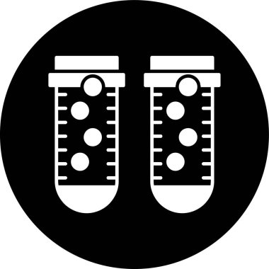 test tübü simgesi, vektör illüstrasyonu basit tasarım