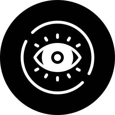 Vision icon, vector illustration simple design