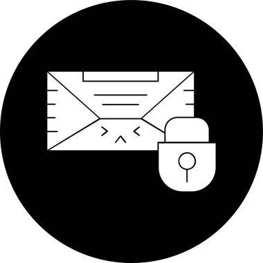 Güvenli simge, vektör illüstrasyonu basit tasarım