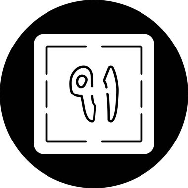 Wahid wa Tis 'un simgesi, vektör çizimi basit tasarım